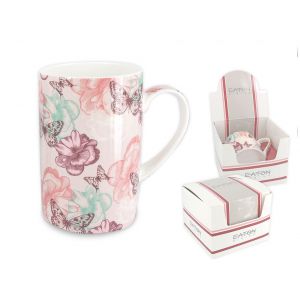 Kubek Carmani 320ml - London Butterfly Dream Różowy